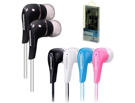 Auriculares con Cable COOLSOUND Urban (In Ear - Negro)