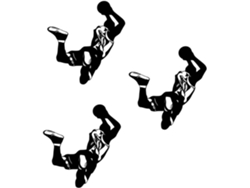 3 Pegatinas De Pared De Baloncesto