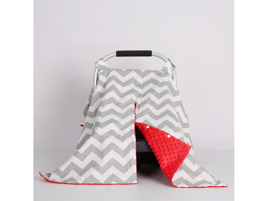Funda para asiento de coche Eifson Baby, funda de lactancia, manta para bebé, todo en uno, multiusos (rojo)