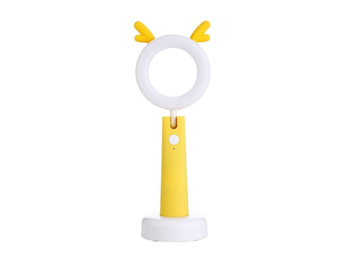2026-lámpara De Mesa Animal Led Para Niños Con 3 Modos, Dimmer, Usb Y Temporizador Apagado Automático (ciervo Amarillo)