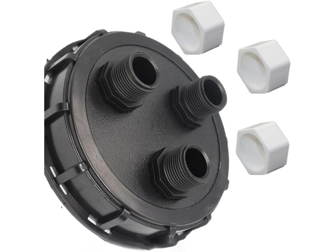 Dn150, Macho De Roscar De 2,5 (tapa Adaptadora Para Tanque Ibc De 3 Pulgadas Con Rosca Macho)