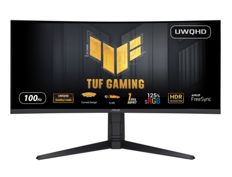 Monitor Gaming ASUS TUF VG34VQEL1A (34'' - 1 ms - 100 Hz - FreeSync)