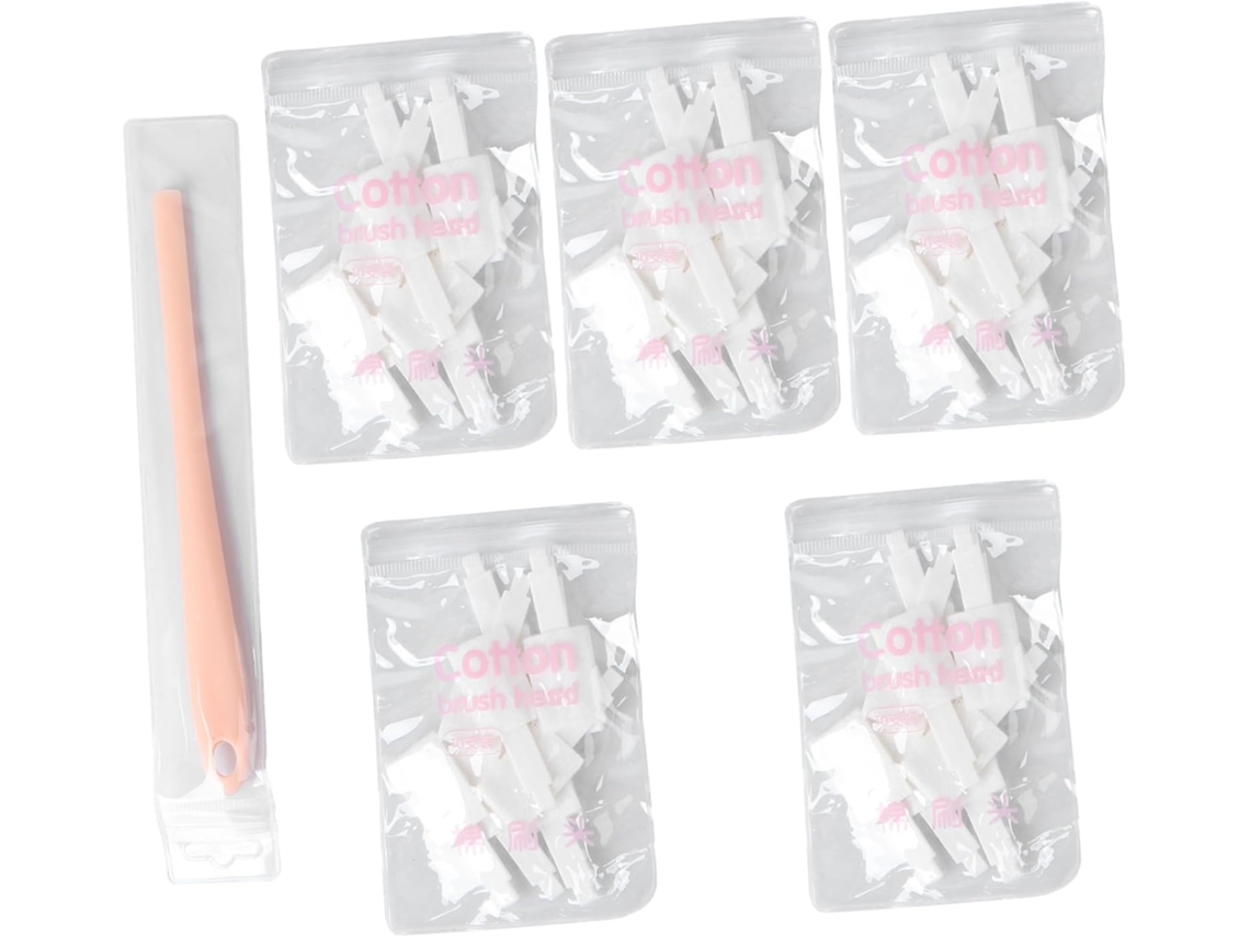 1 Juego De Cepillos De Baño Desechables Largos Para La Limpieza Del Baño, Color Rosa