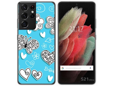 Carcasa Samsung Galaxy S21 Ultra 5G TUMUNDOSMARTPHONE Dibujos Multicolor