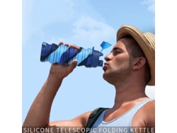 Botella Deportiva 2l Con Marcador De Tiempo Y Pajita Camuflaje Diseño Colapsable Anti-fugas Material Seguro