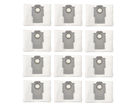 Pacote com 12 sacos de pó a vácuo para xiaomi roborock t8 q7 g10s g10s pro