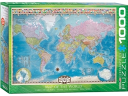Puzzles EUROGRAPHICS Map of the World 1000 pcs (1000 piezas)