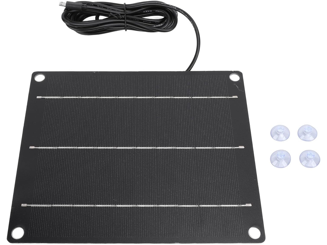 Cargador Solar De 6 W Con Ventosas Para Alimentar Teléfonos Inteligentes Y Paneles Solares.