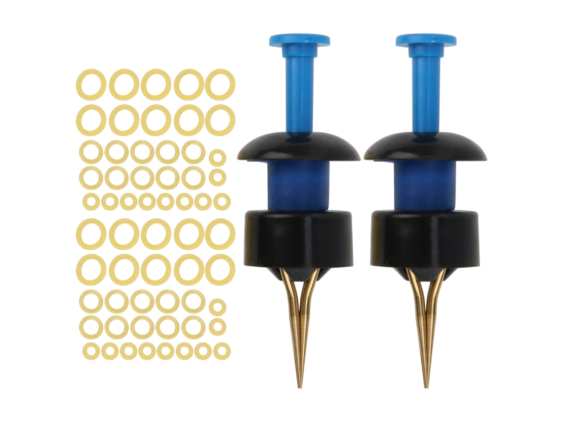 2026rebe-2 Set Clips De Cebo Portátiles Para Gusanos De Sangre Y Lumbricus Accesorios De Pesca Azul Y Negro