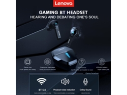 Fones De Ouvido Lenovo Hq08 True Wireless Bt5.0 Gaming Estéreo Com Modos Duplos Ipx5 À Prova D'água