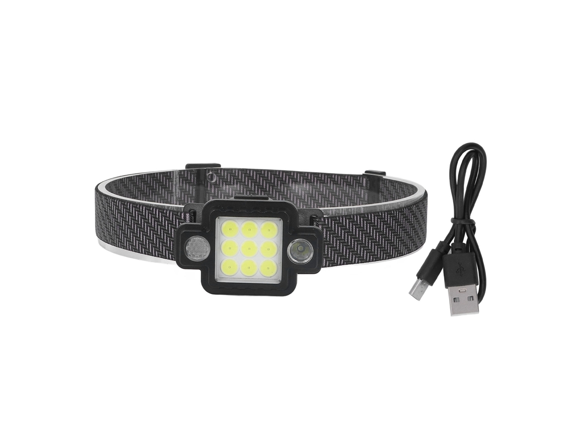 2026velora-linterna Frontal Trabajo Recargable 2400mah Usb Carga Cob Luz De Alerta Cuello Impermeable