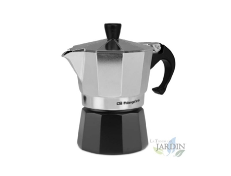 Cafetera Italiana ORBEGOZO Aluminio (3 Tazas)