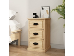 Mesita de Noche 39X39X67 Cm Derivados Madera Roble Sonoma
