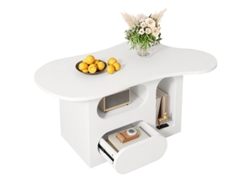 Mesa de centro Nube 97x45x43,5cm Estantes abiertos Ziwei Store