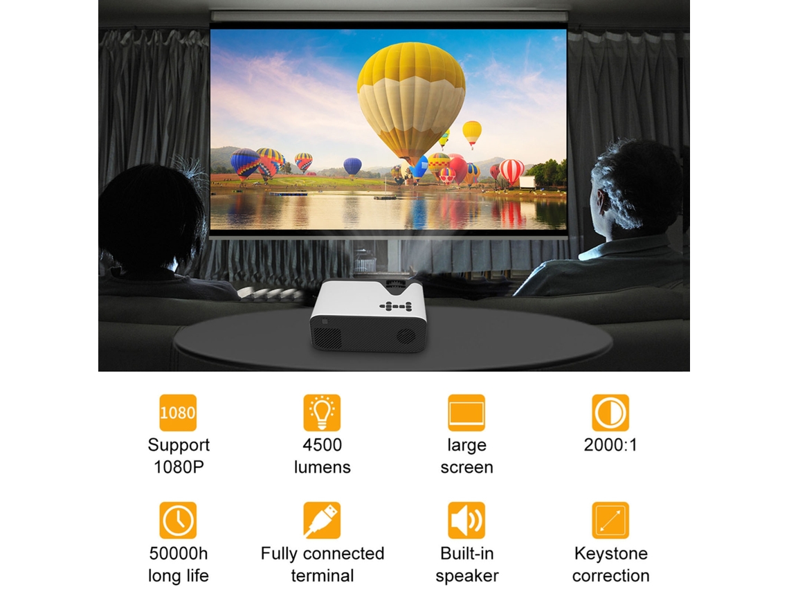 Proyector (portátil Doméstico Hd 1080p)