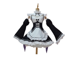 Vestido De Criada Tuxedo Anime Para Cosplay Halloween Outfit De Criada Blanco Y Negro Para Las Cuatro Estaciones