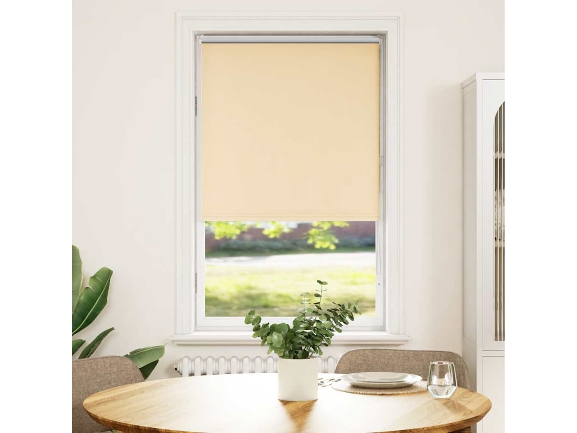 Maison Exclusive - Estor Enrollable Opaco Beige 75x150 Cm Tela Ancho 70,7 Cm