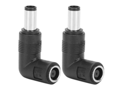 2pcs Adaptador Fêmea Para Macho Hp/dell Reto Para Cotovelo 7.4x5.0mm Plugue De Conversão De Energia
