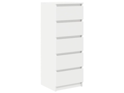 Maison Exclusive - Aparador Con Cajones Blanco 37,5x35x99 Cm Madera De Ingeniería