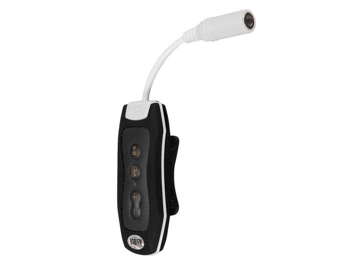 Reproductor Mp3 Resistente Al Agua De 8 Gb Con Auriculares Subacuáticos Para Natación Y Buceo, Radio Fm, Color Negro Yjk