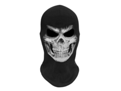 Máscara de calavera 3D para Halloween, máscara facial aterradora.