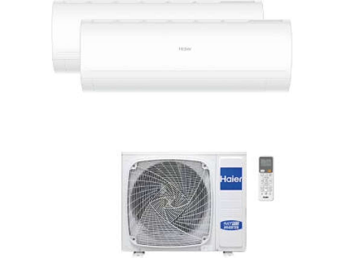 Aire Acondicionado Multi-Split HAIER Tide Premium (9000 + 12000 BTU - Blanco)