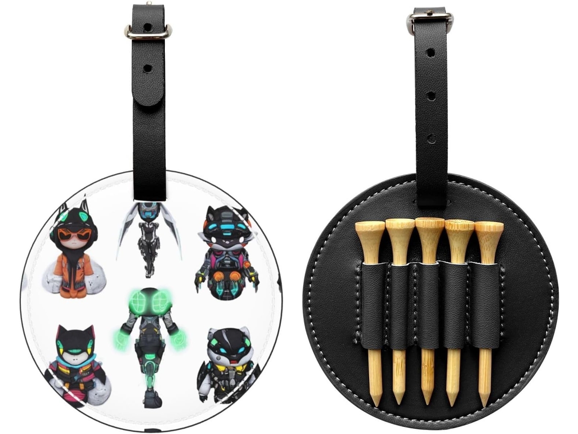 Bolsa de golf Cyber Neon Black para tees: fácil de transportar y más eficiente para jugar al golf.