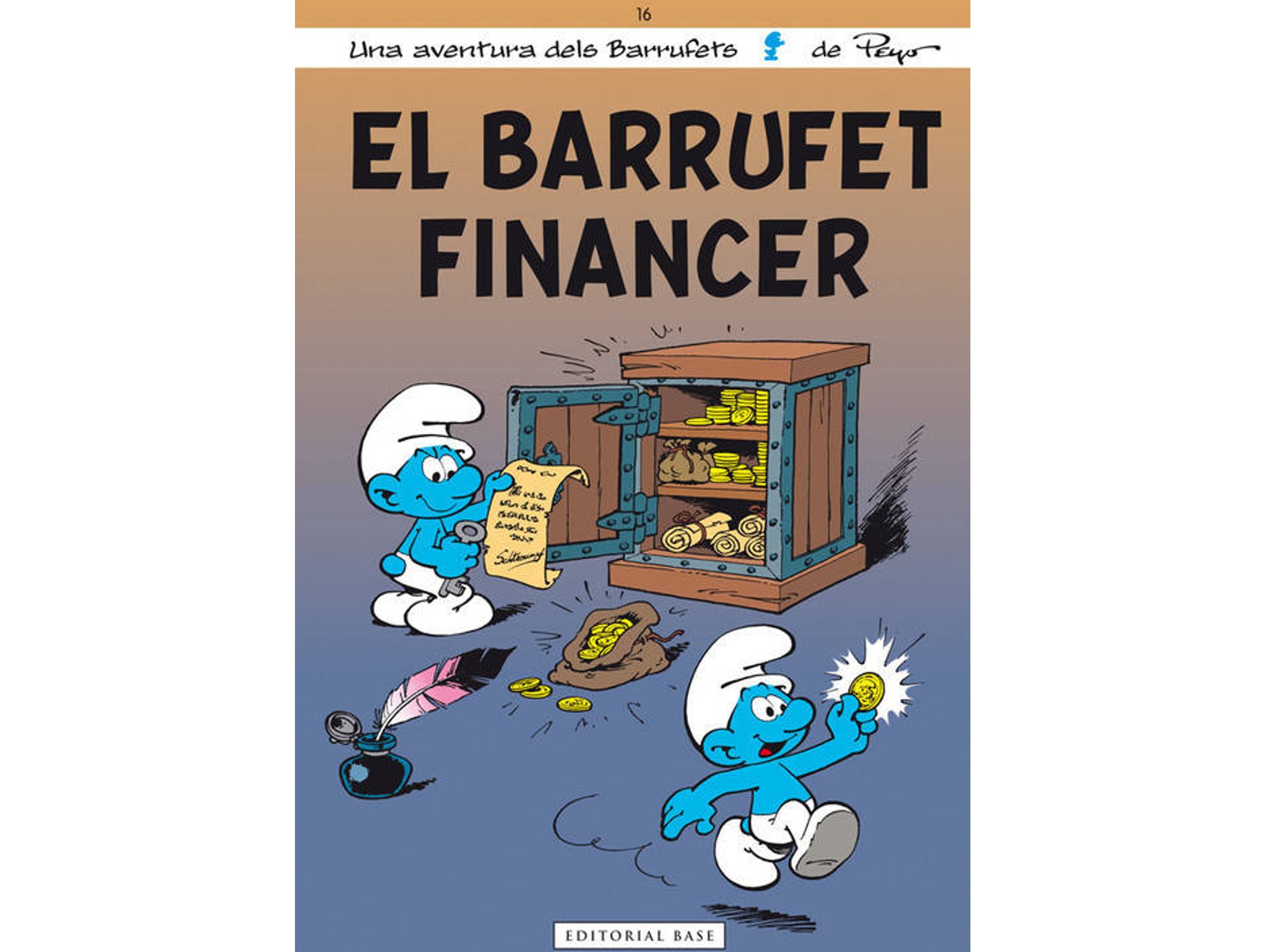 Libro El Barrufet Financer de Peyo (Catalán)