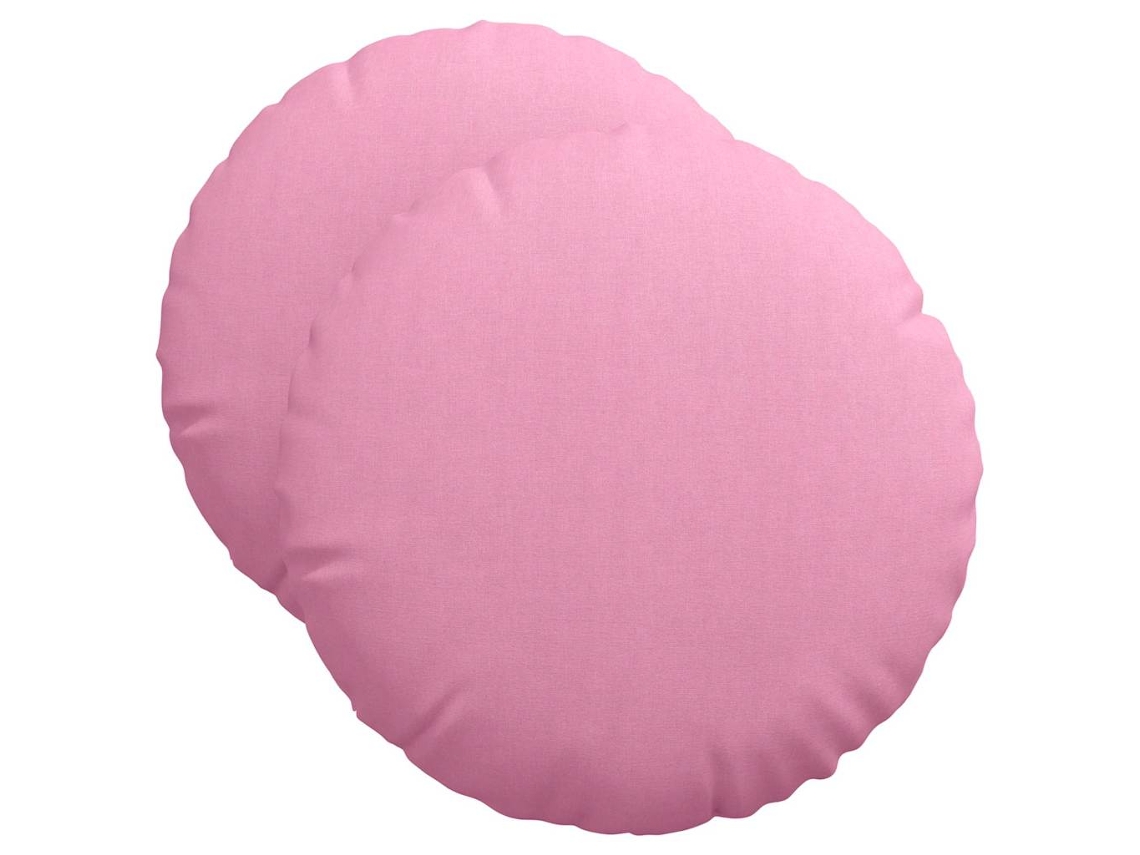 Cojines para asiento, 2 unidades, color rosa, Ø50 x 19 cm, tela HARLANV1