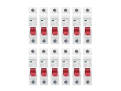 12pcs Interruptor Dz47-63z Dc250v 1p Mcb De Circuito Aire Para Protección Fotovoltaica 32a