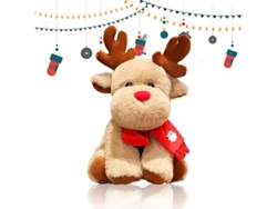 Reno De Peluche Navideño De 30 Cm De Altura, Muñeco Decorativo - Regalo Para Niños Y Niñas, Ergonómico, Para Uso Diario.