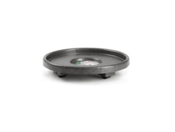 Soporte maceta ruedas antracita 34 cm