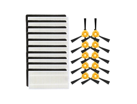 20 peças para ecovacs deebot n79 n79s kit de escova lateral para filtro de escova principal