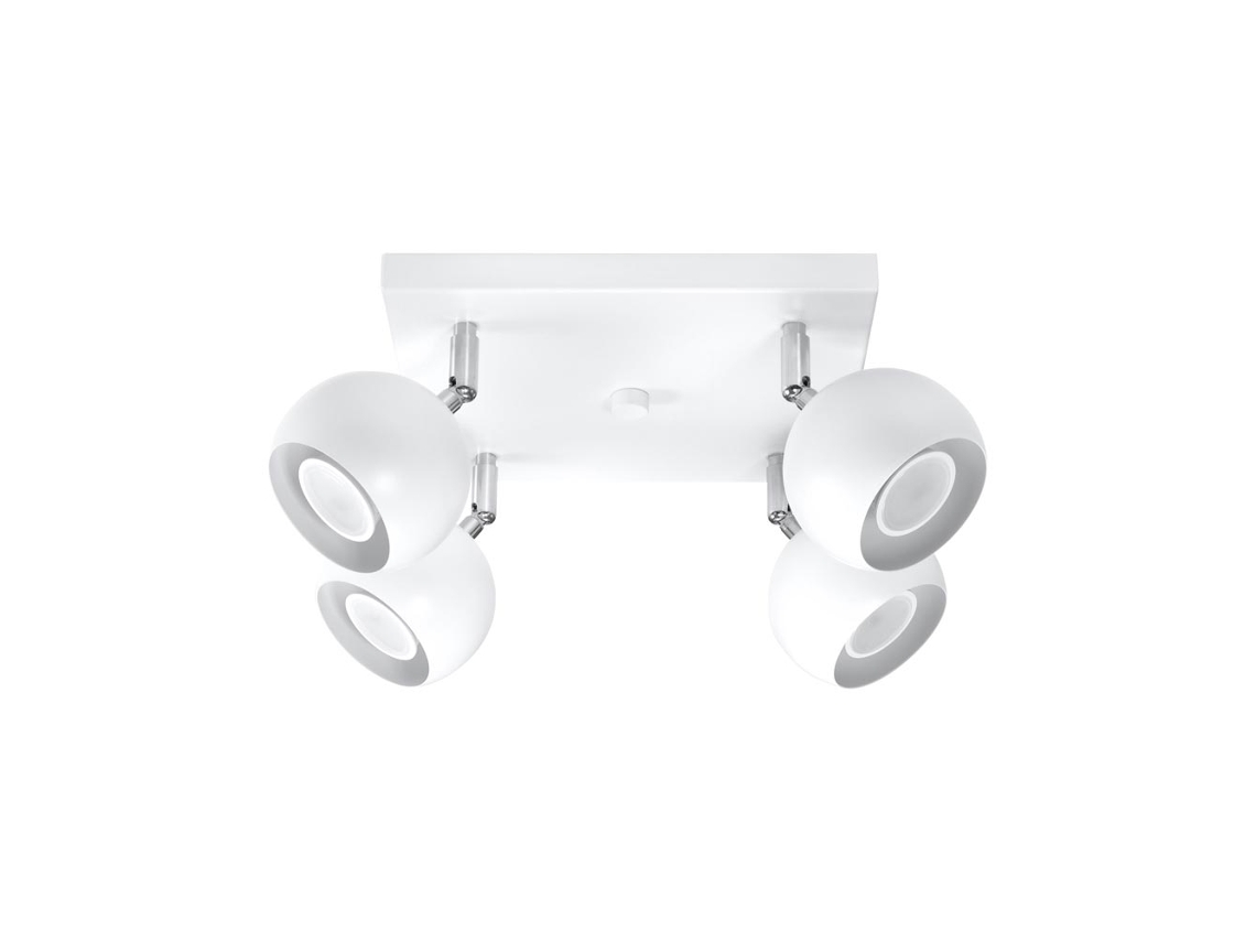 Sollux Sl.0440 Lámpara De Techo Oculare 4 Blanco