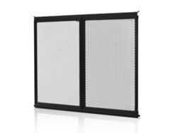 Mosquitera para puerta de autocaravana (622 x 508 mm, aluminio, color negro) Tekmaquinas