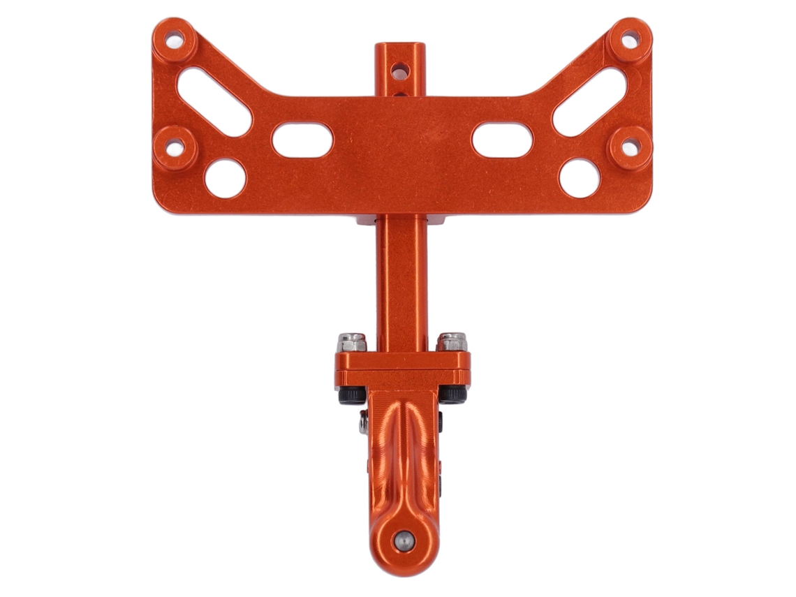 Gancho De Remolque Ajustable De Aleación De Aluminio Para Coche Rc Scx6 1/6, Color Naranja.
