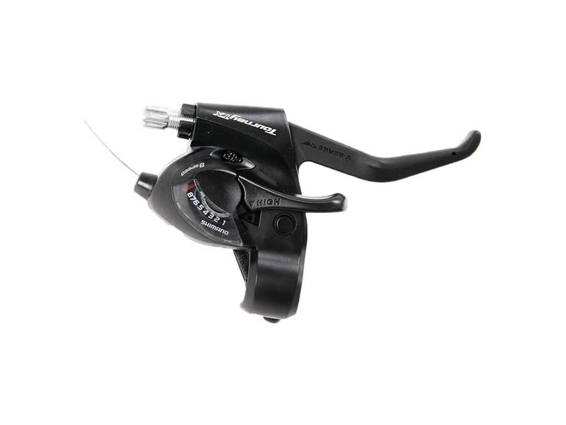 Alavanca de Freio Direita com Câmbio Tourney Tx St-Tx800 Prateado 8Sshimano