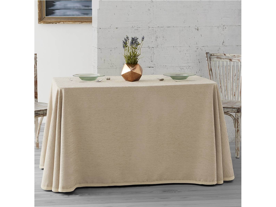 Lanovenanube Falda Camilla Rectangular Chenilla Marfil, 70x120