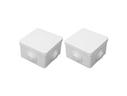 Caja De Conexiones De Plástico Abs, Resistente Al Agua Y Al Polvo (ip55), Para Proyectos Eléctricos En Exteriores, 2 Unidades.