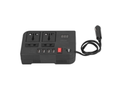 Inversor De Onda Sinusoidal Modificada Lcd 300w Dc12v A Ac220v Convertidor De Potencia Multifuncional Para Automóvil