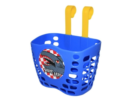 Cesta delantera de bicicleta con fijación de correa en el manillar de los niños P2R shark