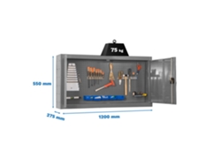 Armario metálico para herramientas Cabinet Tools Mon. 550x1200mm Gris