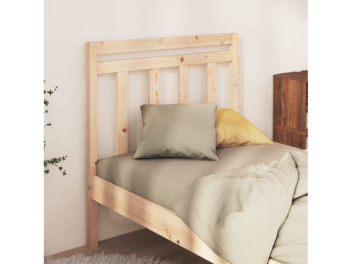 Cabecero De Cama Madera Maciza De Pino 81x4x100 Cm