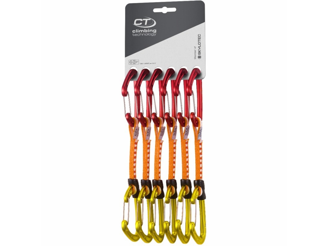 Juego de 6 cintas rápidas de alpinismo CLIMBING TECHNOLOGY Fly-weight Evo Mix