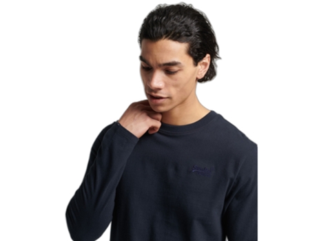 Camiseta para Hombre SUPERDRY (2XL - Algodón - Azul)