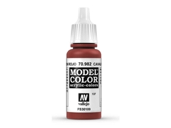 Pintura Acrílica Mate 17 Ml ACRYLICOS VALLEJO 982 Marrón Oscuro