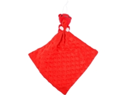 Color Rojo Manta Seguridad Peluche Con Lunares
