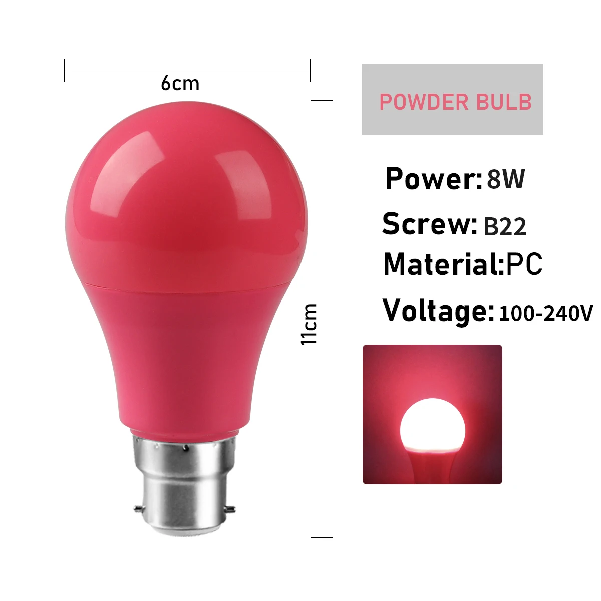 Bombillas Led A Todo Color Para Iluminación De Escenarios (b22 Rosa, 15 Unidades), Sin Parpadeo.