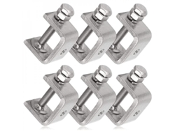 2026-6 Pinzas C U Para Trabajo Metal, Pinzas Mesa Pequeñas Con Boca Estable Y Almohadillas Protectoras I-beam Des Ztt
