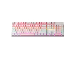 Teclado Gaming TRUMSEN KY300 RGB (Mecânico - Português - Rosa)